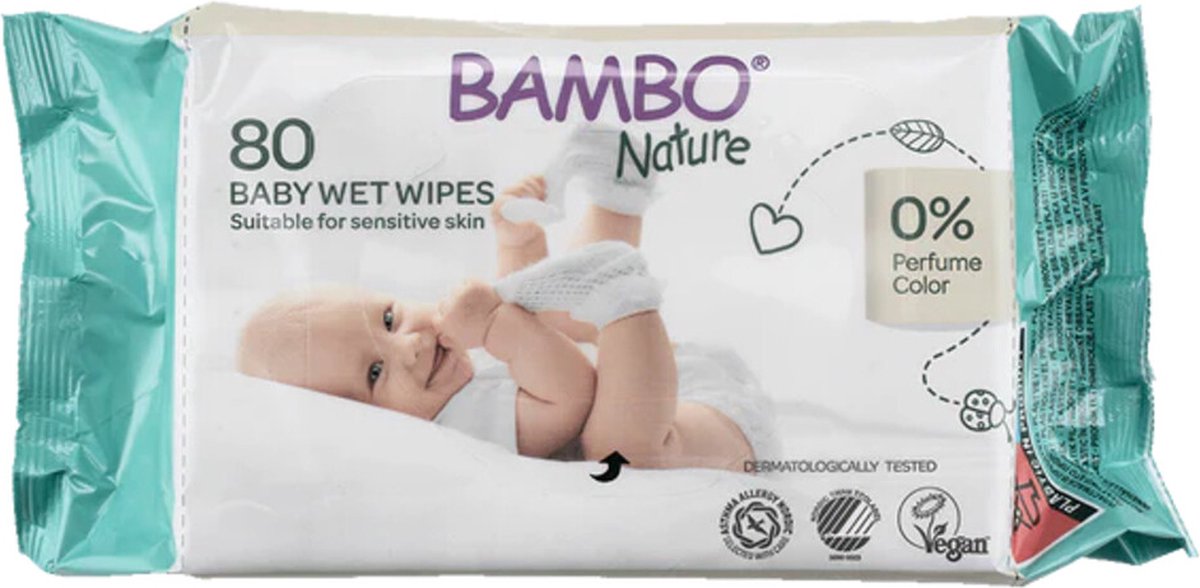 Goedkoopste Bambo Nature Billendoekjes 80 stuks