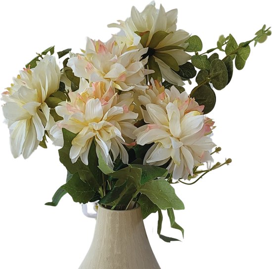 Kunstbloemen - Nepbloemen - Bloesem - Zijde - Wit/Crème - 60 cm