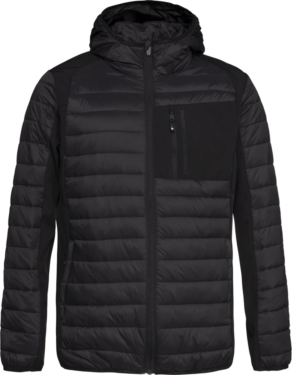 Protest Letton Tussenjas Heren Softshell Ritssluiting Zak met rits Zwart