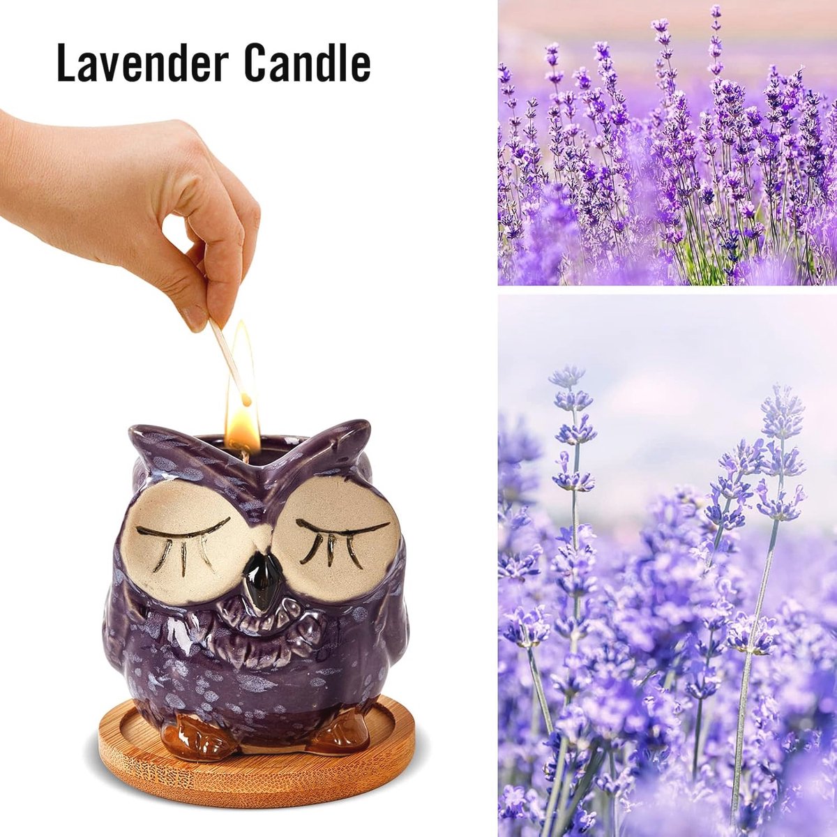 60e verjaardag vrouwen mannen, 7OZ lavendel geurkaarsen cadeau, perfect voor 60e verjaardag, ideaal als verjaardagscadeau voor vrouw man mama papa oma opa collega's
