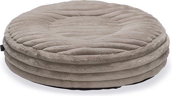 Designed by Lotte Reza - Hondenkussen - Rond - Beige - 65x65x16 cm