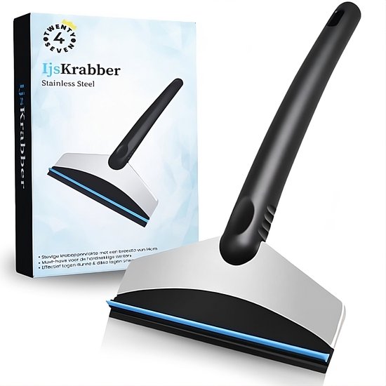Twenty4seven® RVS Ijskrabber - Ruitenkrabber voor de Auto - Autoaccessoires - Te Gebruiken met Handschoen