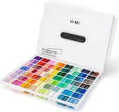 HIMI - Gouache – set van 112 kleuren 12g – Twin split cups – White
