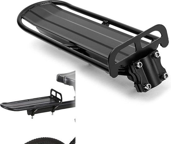 COMINGFIT Fietsendrager achter bagagedrager, snelsluiting, verstelbaar, legering, capaciteit 120 kg, geschikt voor fietsen van 24 inch, 26 inch, 27,5 inch, 29 inch