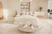 Bol.com Bigsofa American jmb small- beige- dikke ribstof- seatsandbeds aanbieding