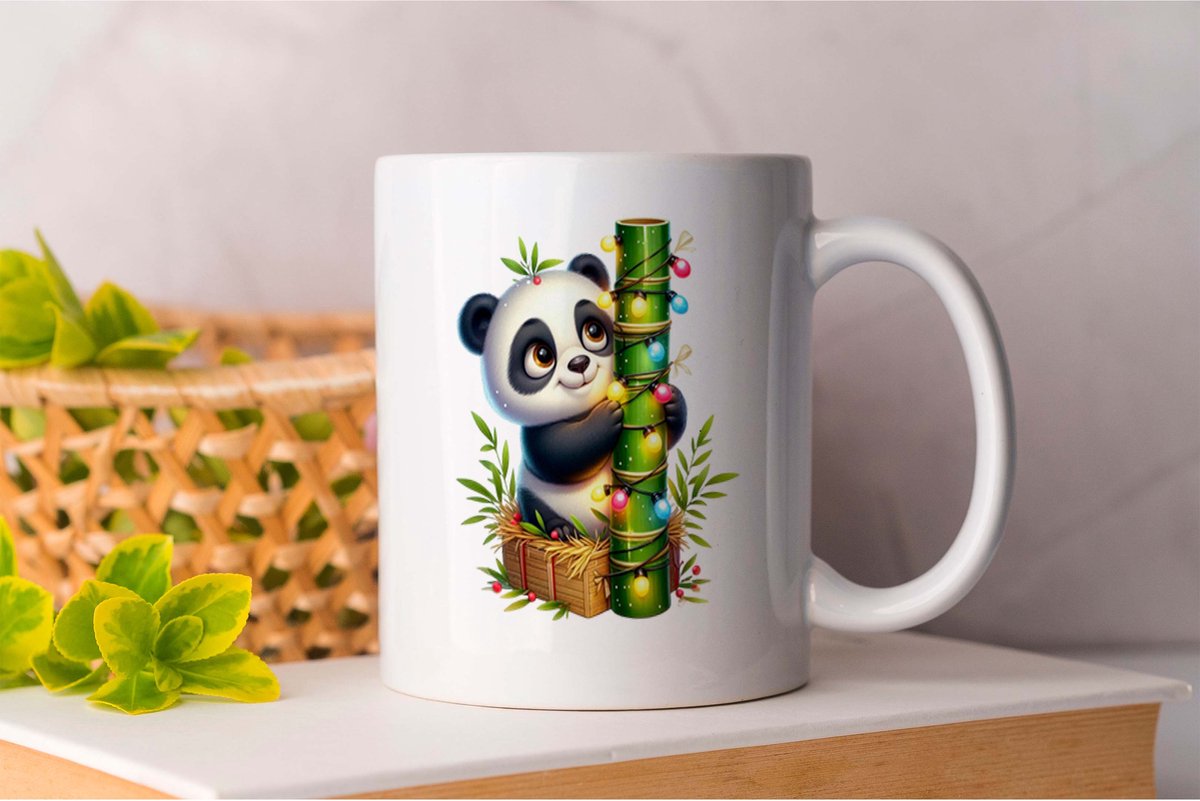 Mok Kerstkabouter - Panda - MerryChristmas - ChristmasJoy - FestiveVibes - VrolijkKerstfeest - Funny - Kerstplezier - FeestdagenVreugde - Kerstmagie
