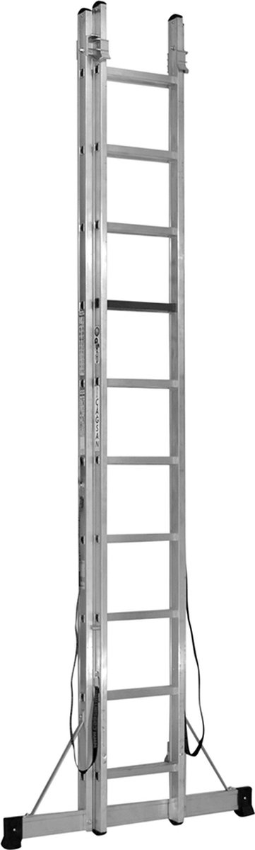 Professionele Reformladder | 2-delig | 2x10 treden | Aluminium | Anti slip | EN 131-1 + 2, NEN 2484, TÜV en GS gecertificeerd
