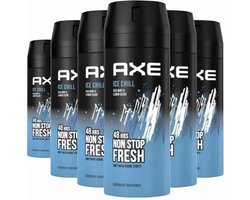 6x Axe Déodorant Spray - Ice Chill 150 ml