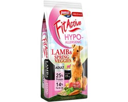 Fit Active Hypo Lamb - Hypoallergeen hondenvoer voor volwassen honden - Hondenbrokken met lam & rijst smaak - Hondenvoeding zonder kip - 15kg