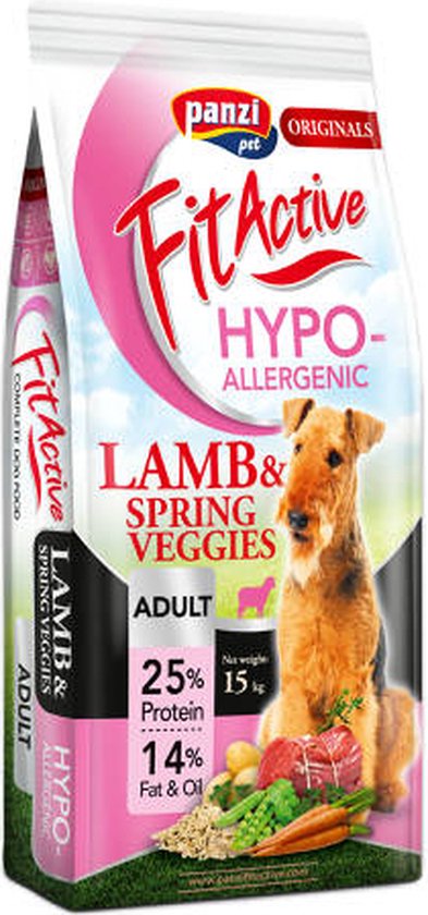 Panzi Fit Active Hypoallergenic teljesértékű szárazeledel fekete szőrű