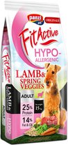Fit Active hypoallergeen hondenvoer met lam & groenten, volwassen, 15kg.