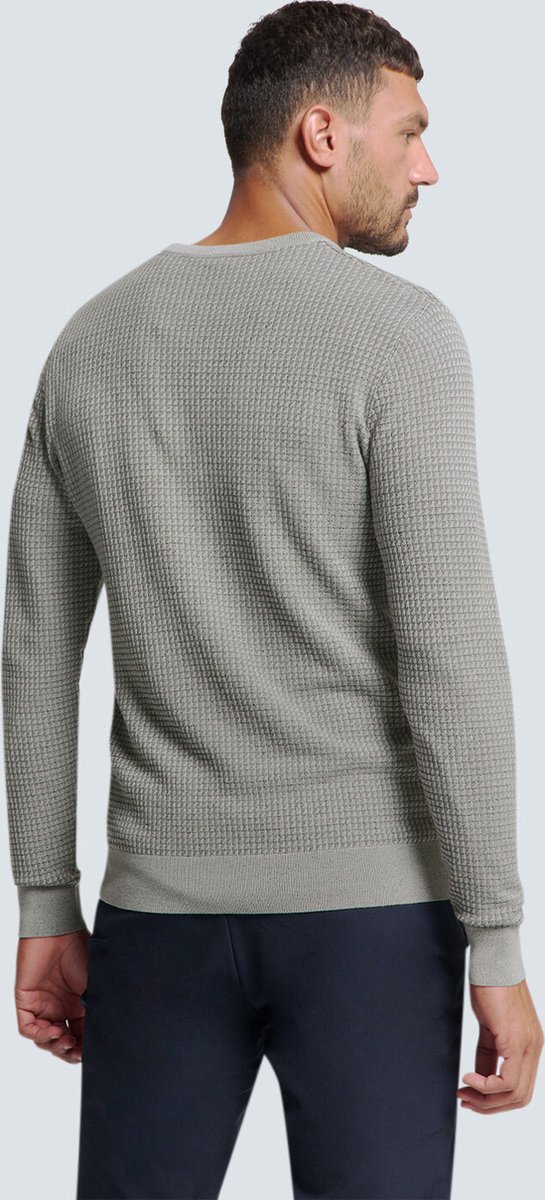 Tweekleurige Pullover met ronde hals
