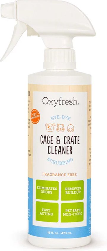 OxyFresh Cage Cleaner - Le produit parfait pour un enclos animal propre et frais - 473 ml