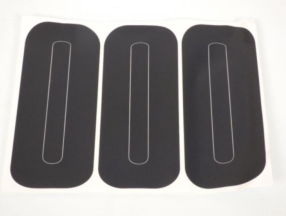 Autocollant lot 3 stickers PXP blanc numero course pour moto 0 zéro 540026024 Neuf
