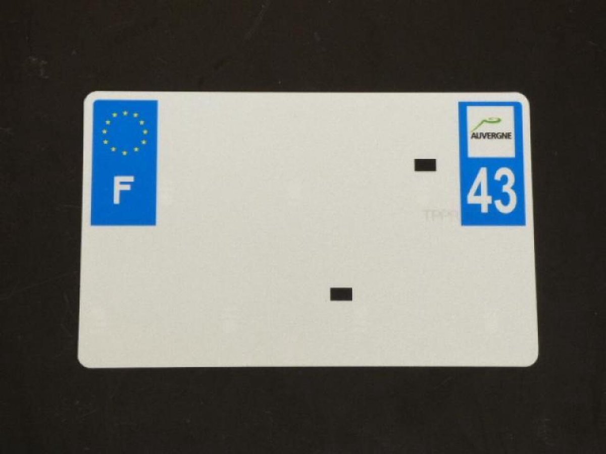 Tiflex-accessoire voor auto's, kentekenplaat 43 210 x 130 mm, nieuw