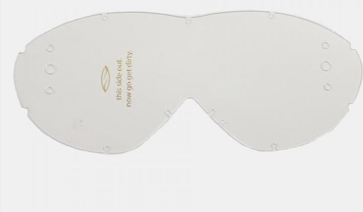 enkel transparant scherm voor cross smith sonic motor quad goggle nieuw