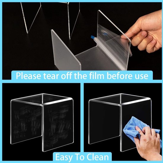 Présentoirs en Acryl transparent Kilkuran®, huit pièces, pour Diverse applications et présentations