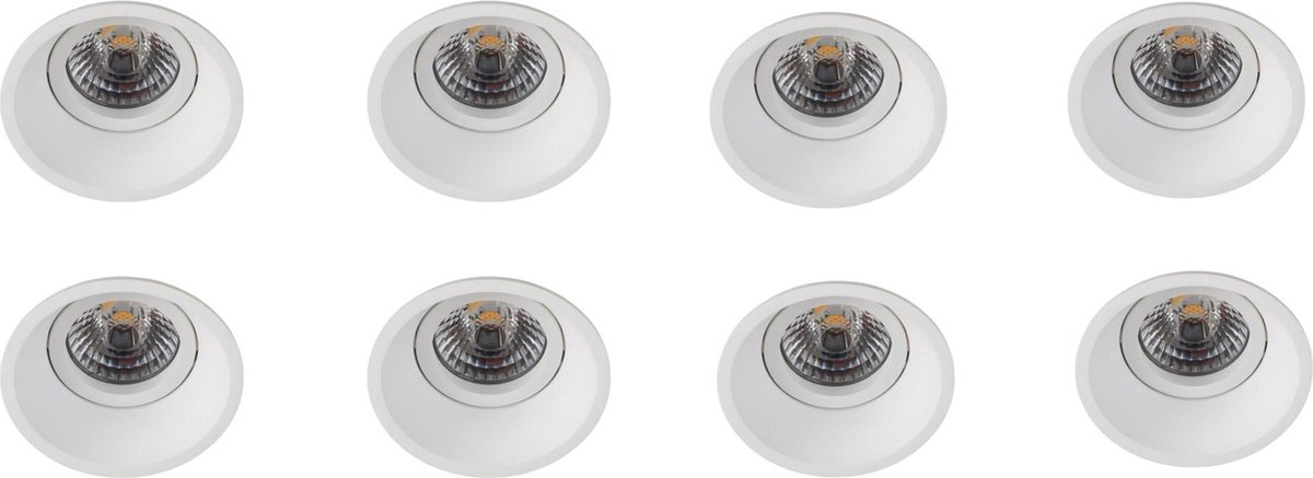 inbouwspot, 8 stuks, Orbit - Spot Inbouw Gu10 50W 230V Wit S2 Borderline BS3001 BL