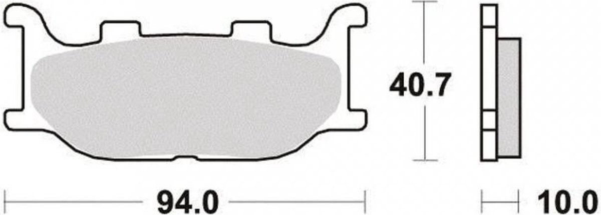 ap racing remblok voor motor yamaha 125 tdr 1993 tot 2002 lmp291sf nieuw