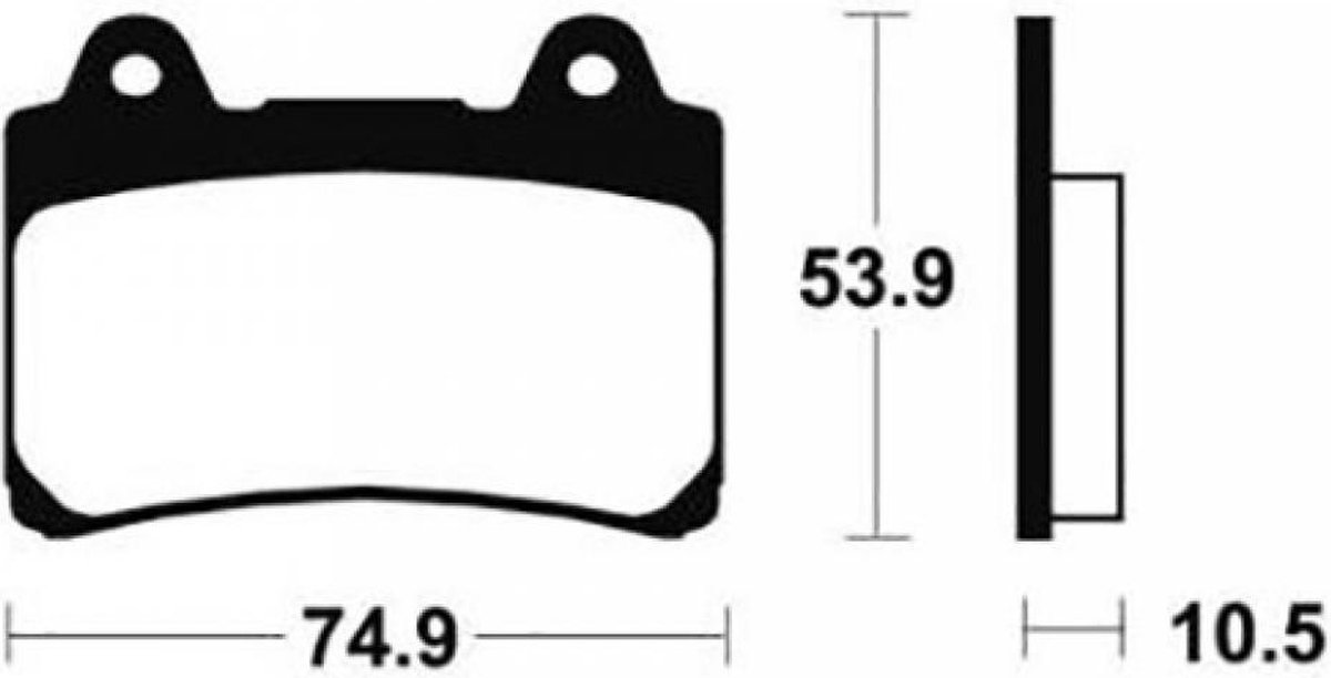 Bendix remblokje voor motorfiets Yamaha 850 TDM 1991 - 1995 MF90 Gloednieuw