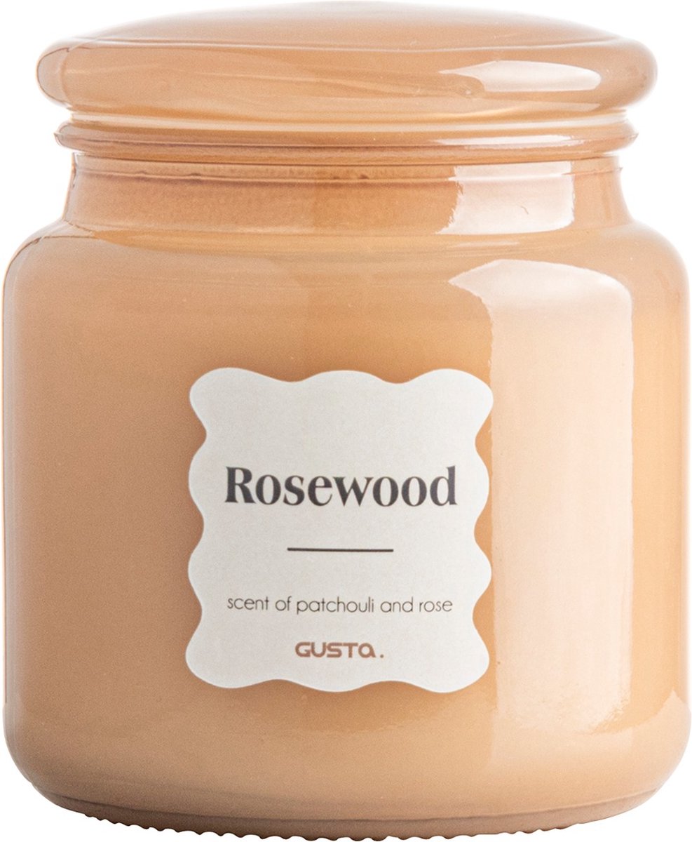 Gusta - Geurkaars in apothekerspot - Rosewood - 10 x 11 cm