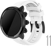 Siliconen Horloge Band Voor Suunto 9 / Spartan Sport Wrist HR Baro - Armband / Polsband / Strap Bandje / Sportband - Wit