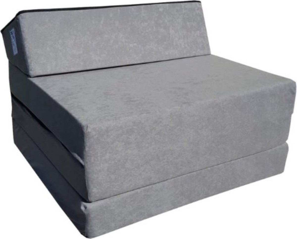 Multifunctioneel Logeermatras – Opvouwbaar – Logeerbed – Inklapbaar – 1 Persoons – Stijlvol Design – Extra Comfort – Grijs