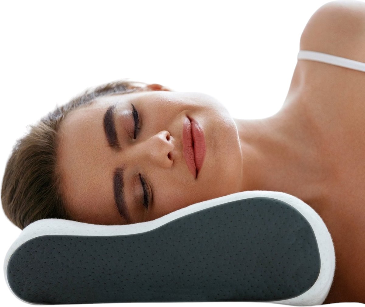 Komfortec Visco Traagschuim Orthopedisch Hoofdkussen - Hoofdkussen tegen Nekklachten - Comfortabel Hoofdkussen - Zijslapers en Rugslapers - Antiallergisch Kussen - Premium Kwaliteit Slaapkussen