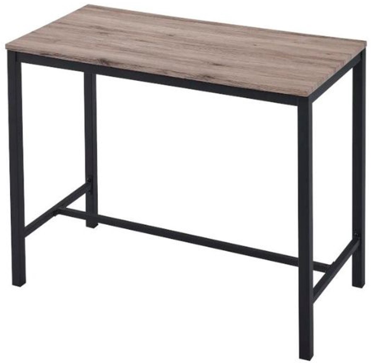 Bartafel Babette | 120 x 60 x 95 cm | Bruin-zwart