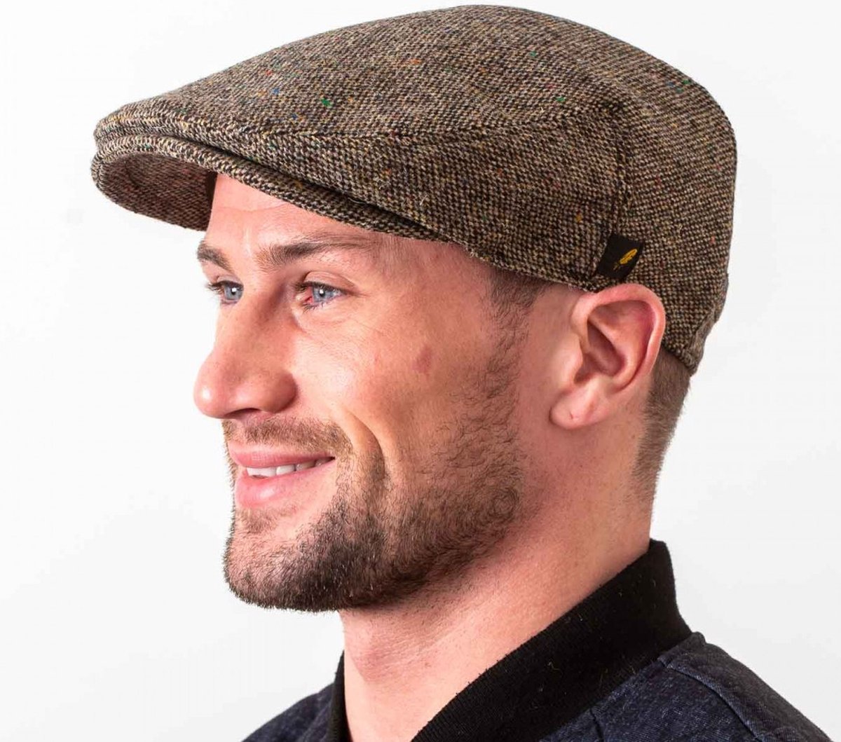 Hatman of Ireland The Dubliner 100% Donegal Tweed bruin maat L (59cm)