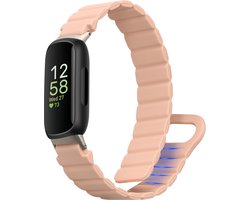 kwmobile sporthorloge band geschikt voor Fitbit Inspire 3 bandje - Smartwatch of activity tracker polsband - Met magneetsluiting - In oudroze