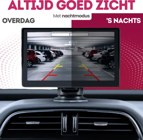Derde remlicht achteruitrijcamera voor Fiat Doblo - 2010 t/m 2023 - Cartronix - HD Beeld & Nachtzicht - Waterproof - 170 Graden zicht — afbeelding 2