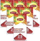 Thee Lipton Energise English breakfast 25x1.5gr | 6 stuks