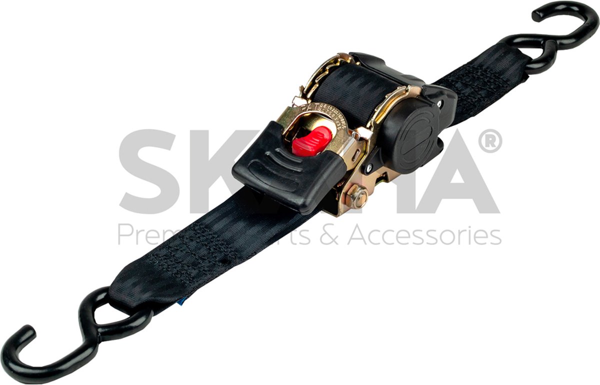 Automatische spanband - 3m x 52mm - S-haak - Capaciteit 500 kg