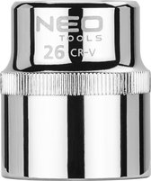 Neo Tools Dop 26 1/2 Aansluiting Zeskant DIN 3124 CRV Staal TUV M+T