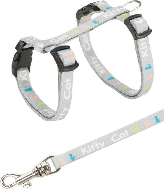 Trixie kittentuig junior met riem kitty cat assorti