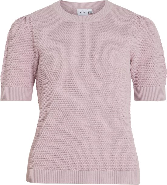 Pull Vila Vidalo col rond manches courtes - Noos 14084421 Winsome Orchid S Taille - S
