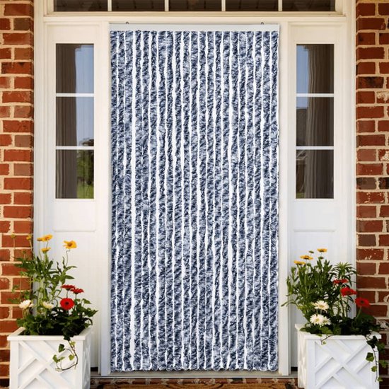 Arsvita Kattenstaartgordijn 80 x 220 cm, in gemêleerd blauw-wit