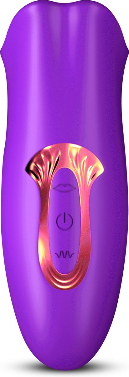 Bol.com Desiredrops® - Paarse Mond Vibrator - Trilt – 10 Standen - 5 Vibrator Standen– Paarse Siliconen Vibrator - Bijt-Zuig -Cl... aanbieding