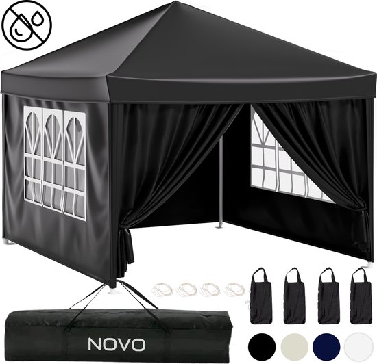 NOVO® Partytent Opvouwbaar met Zijwanden