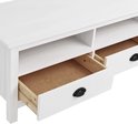 vidaXL Tv-meubel Hill Range 110x40x47 cm massief grenenhout grijs