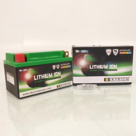 skyrich lithium accu voor kymco 125 agility r12 scooter 2006 tot 2008 ytx7a-bs / hjtx7a-fp / 12v 2.4ah nieuw