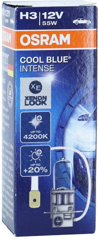 Ampoule blanche H3 PK22s 12V 55W Osram Cool Blue Intense 64151CBI Neuf pour auto