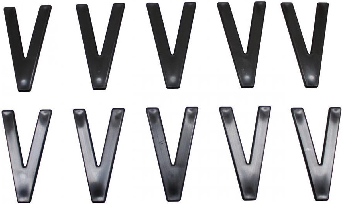 Lettre V pour plaque d'immatriculation Tiflex H45mm Neuf pour moto