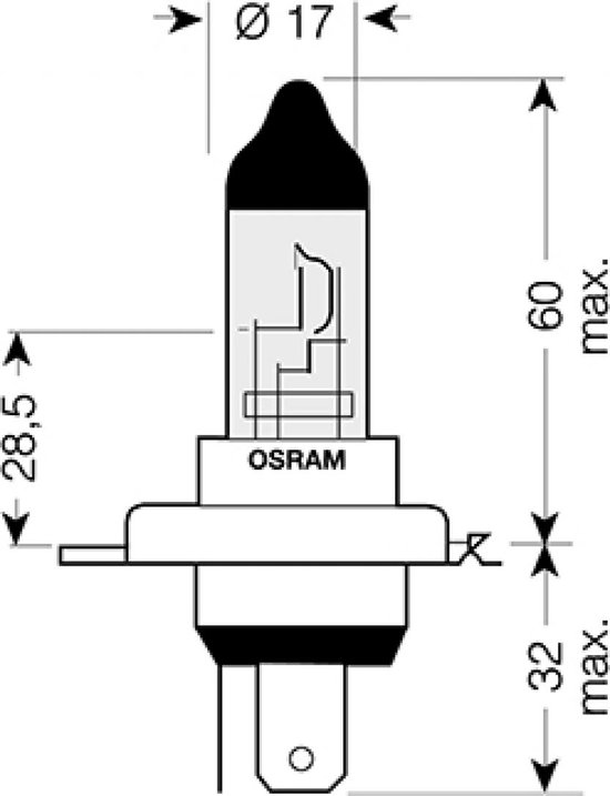 osram lamp voor motorfiets bmw 1200 r nine-t pure euro4 2017 tot 2023 av nieuw