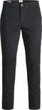 Zwarte chino broek voor heren, staand.