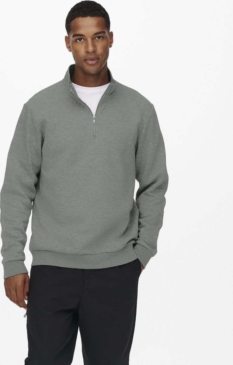 ONLY&SONS - ONSCERES HALF ZIP SWEAT NOOS - Heren - Sweaters
