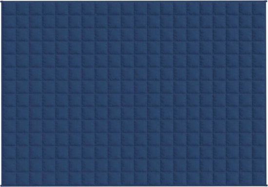 vidaXL Couverture lestée - 140 x 200 cm - Blauw - 6 kg - Couverture