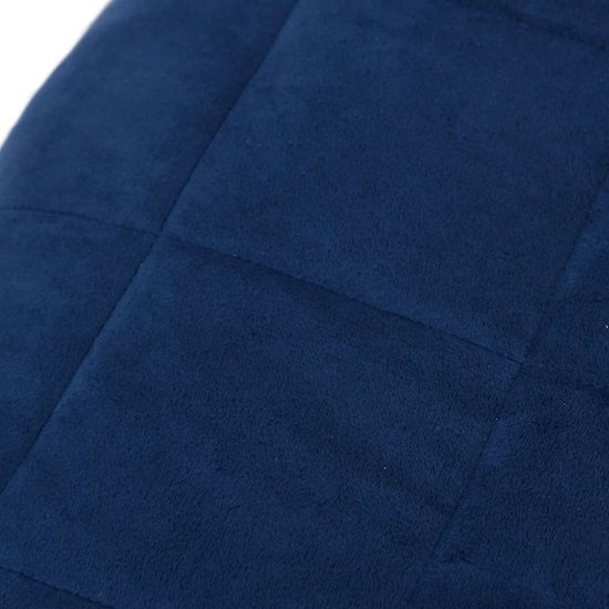 The Living Store Couverture lestée - Comfort - Couverture - 220x240 cm - Blauw