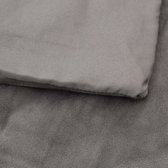 Couverture lestée vidaXL - Problèmes de sommeil - Couverture lestée avec housse 200 x 225 cm 13 kg Tissu Gris - Pression confortable - Sommeil paisible - Bonne nuit de sommeil